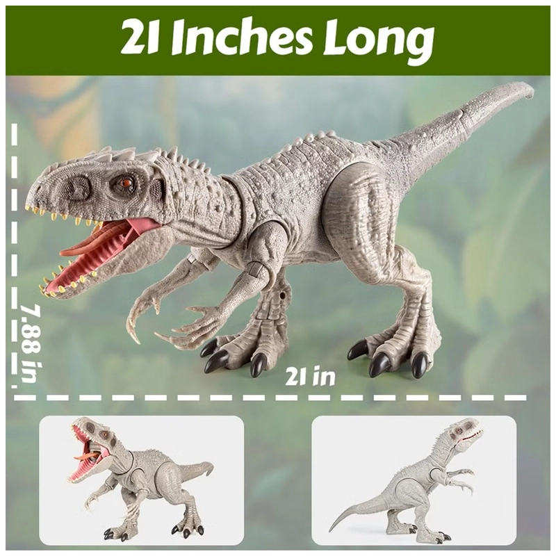 JUGUETE DINOSAURIO INDOMINUS REX CON LUCES Y SONIDOS - 3