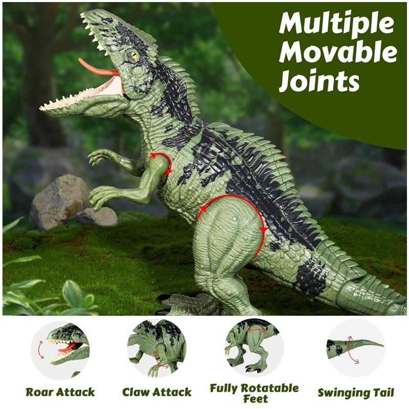 JUGUETE DINOSAURIO GIGANOTOSAURUS CON LUCES Y SONIDOS - 2