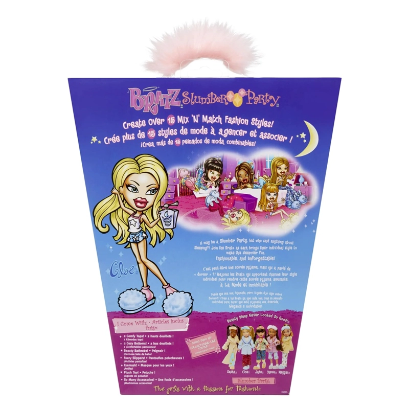 MUÑECA BRATZ SLUMBER PARTY CLOE CON ACCESORIOS - 5