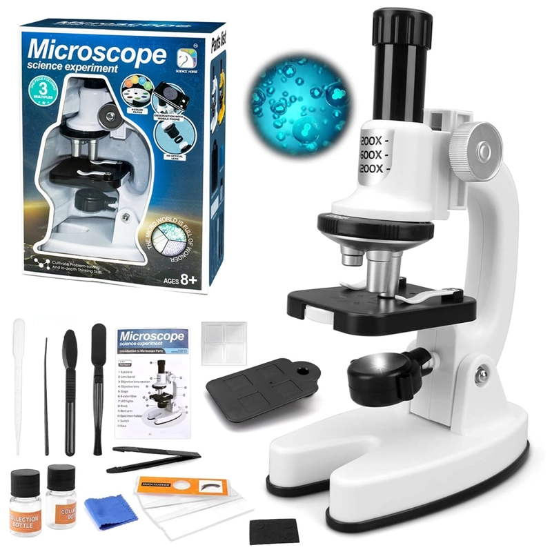 SET MICROSCOPIO PARA NIÑOS CON LUZ LED +15 ACCESORIOS - 1