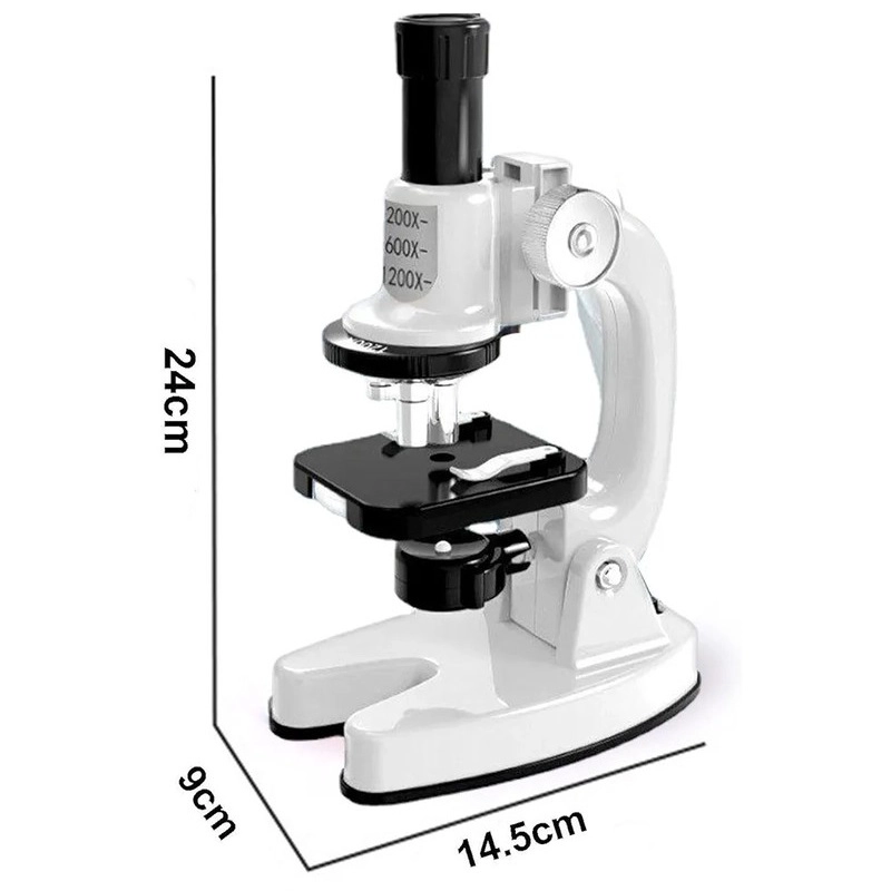 SET MICROSCOPIO PARA NIÑOS CON LUZ LED 30 ACCESORIOS - 4