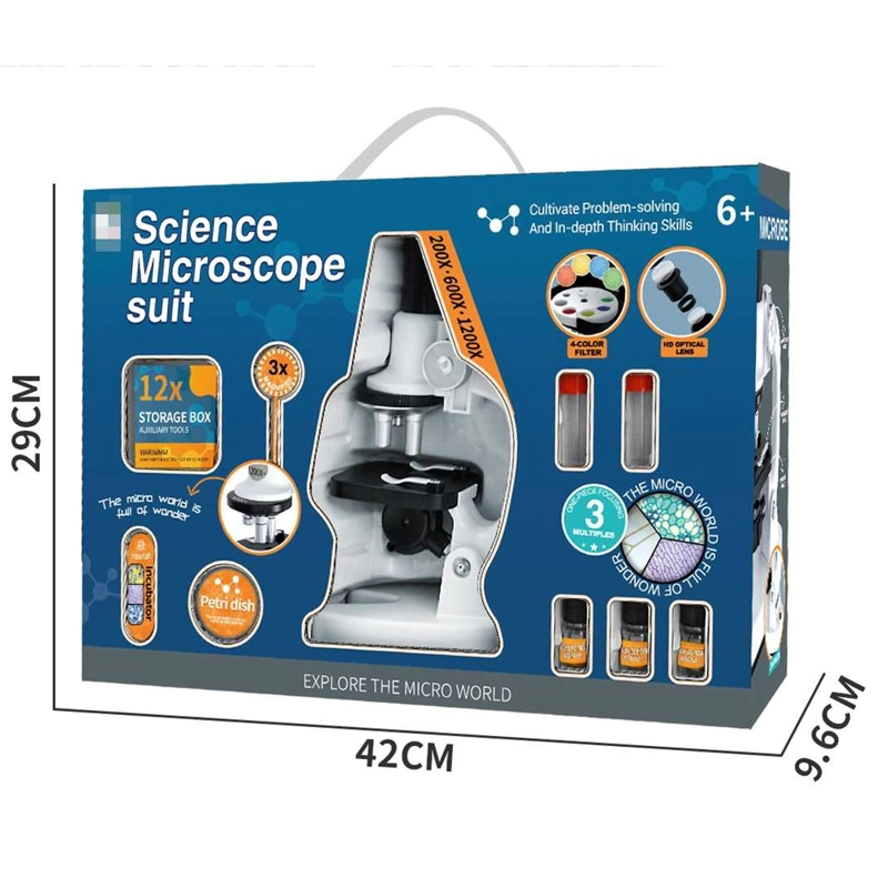 SET MICROSCOPIO PARA NIÑOS CON LUZ LED 30 ACCESORIOS - 5