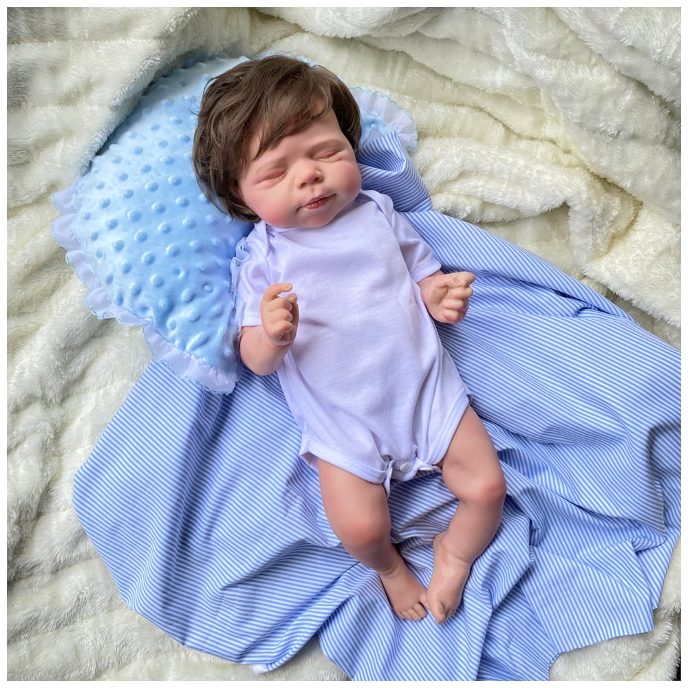 MUÑECA REBORN RECIÉN NACIDO PASCAL VINILO SILICONADO 55 CM - 4