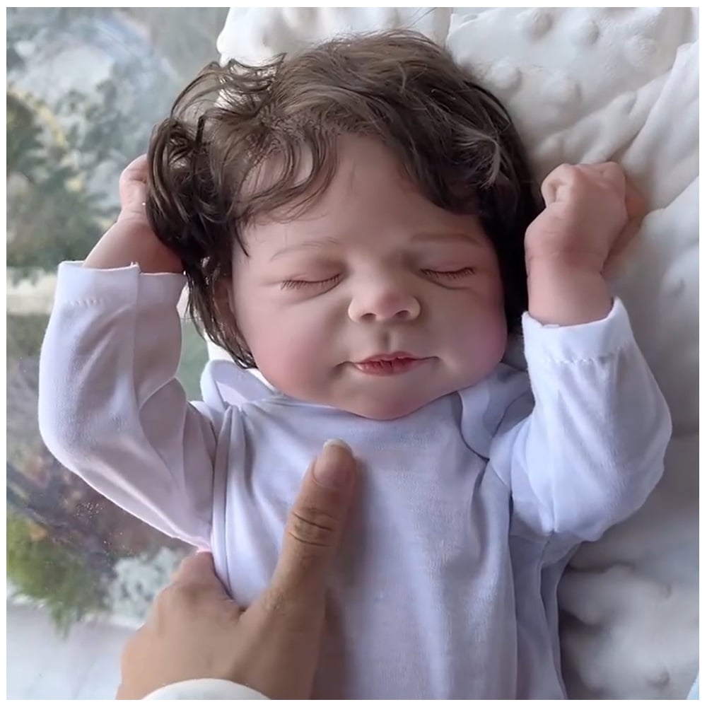 MUÑECA REBORN RECIÉN NACIDO PASCAL VINILO SILICONADO 55 CM - 6
