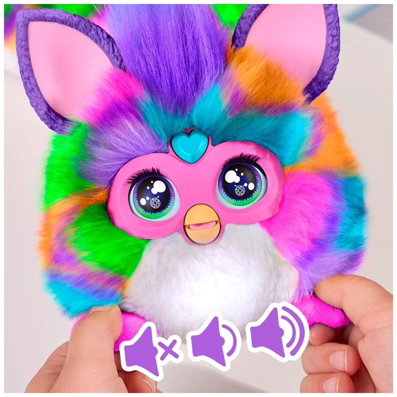 PELUCHE FURBY INTERACTIVO DJ FURBY NEON STAR MORADO - 3