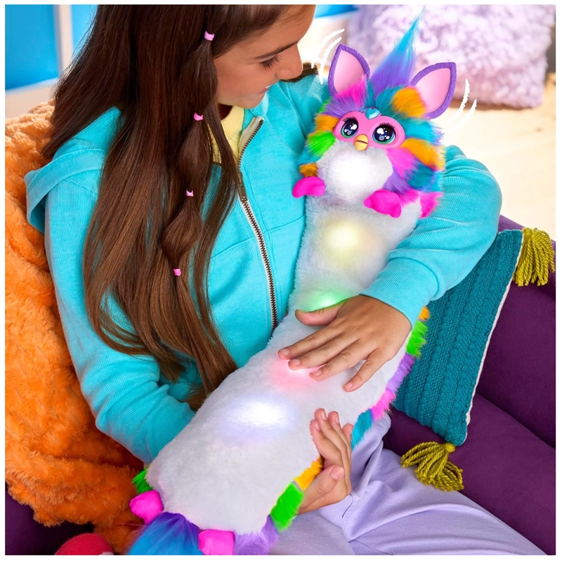 PELUCHE FURBY INTERACTIVO DJ FURBY NEON STAR MORADO - 5