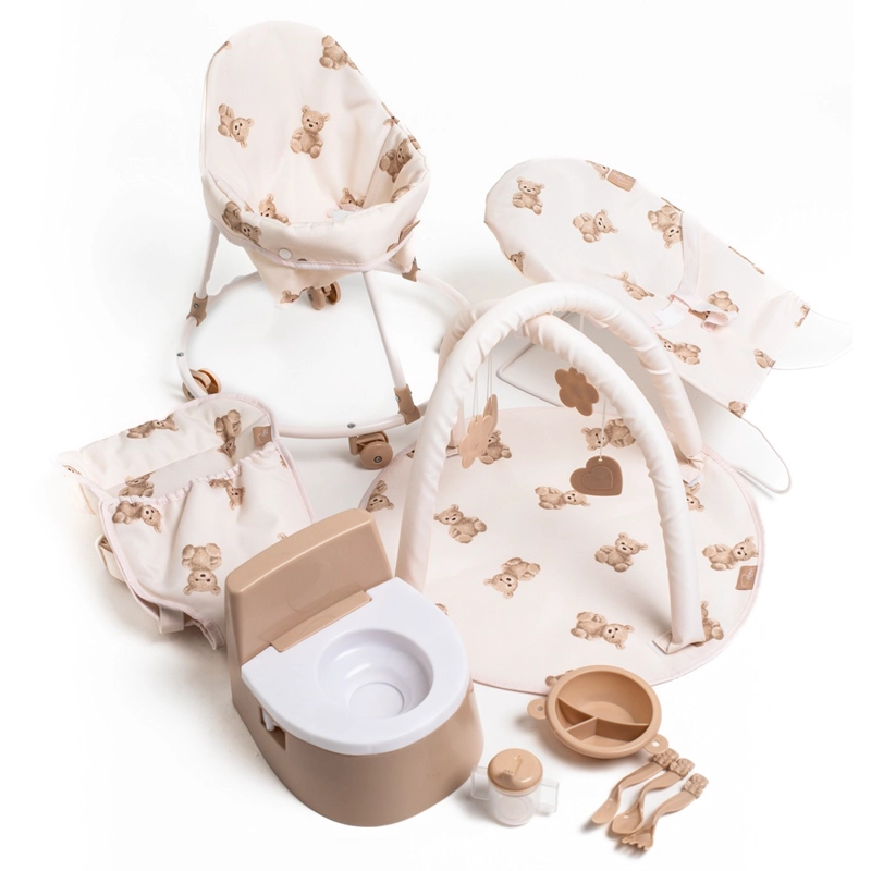 ACCESORIOS PARA MUÑECAS REBORN ROMA PRAMS TEDDY 10 PIEZAS - 1