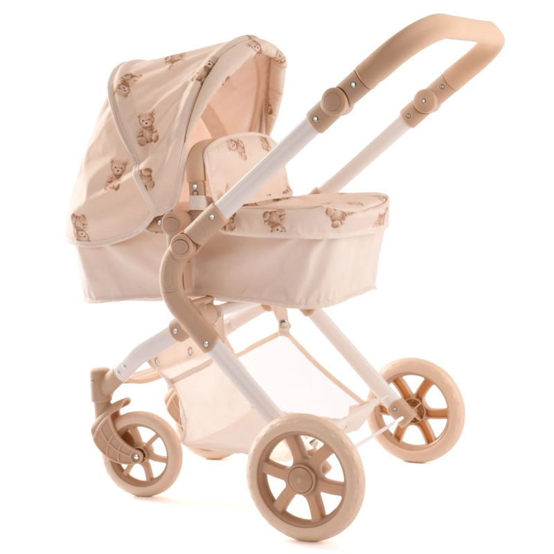 COCHE PARA MUÑECAS REBORN ROMA PRAMS TEDDY SINGLE - 1