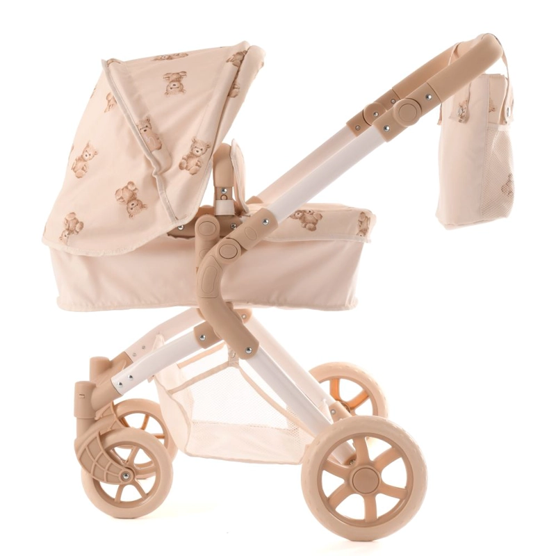 COCHE PARA MUÑECAS REBORN ROMA PRAMS TEDDY SINGLE - 3