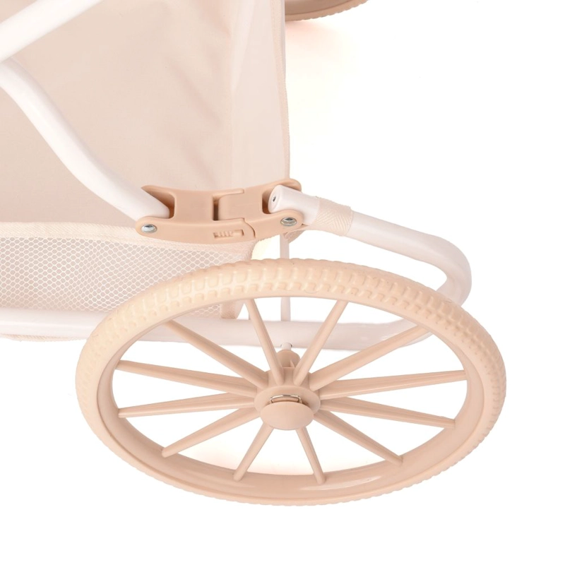 COCHE PARA MUÑECAS ROMA PRAMS TEDDY REBORN CON PARASOL - 7