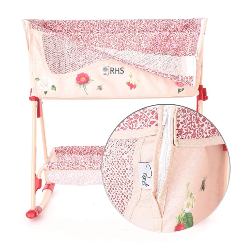 CUNA PARA MUÑECAS REBORN ROMA PRAMS RHS FLORA BEDSIDE CRIBE - 4