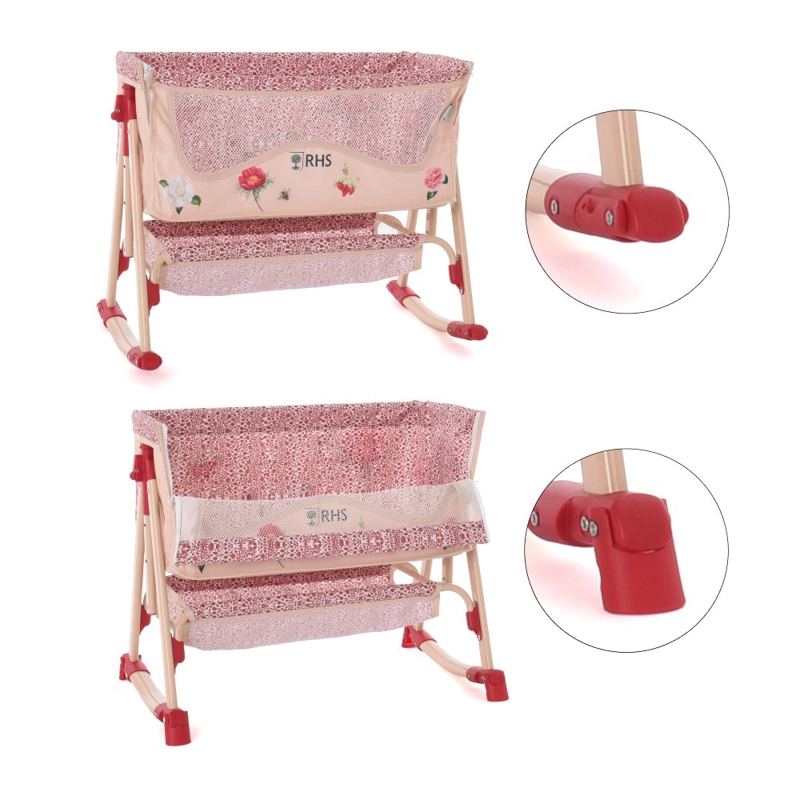 CUNA PARA MUÑECAS REBORN ROMA PRAMS RHS FLORA BEDSIDE CRIBE - 5