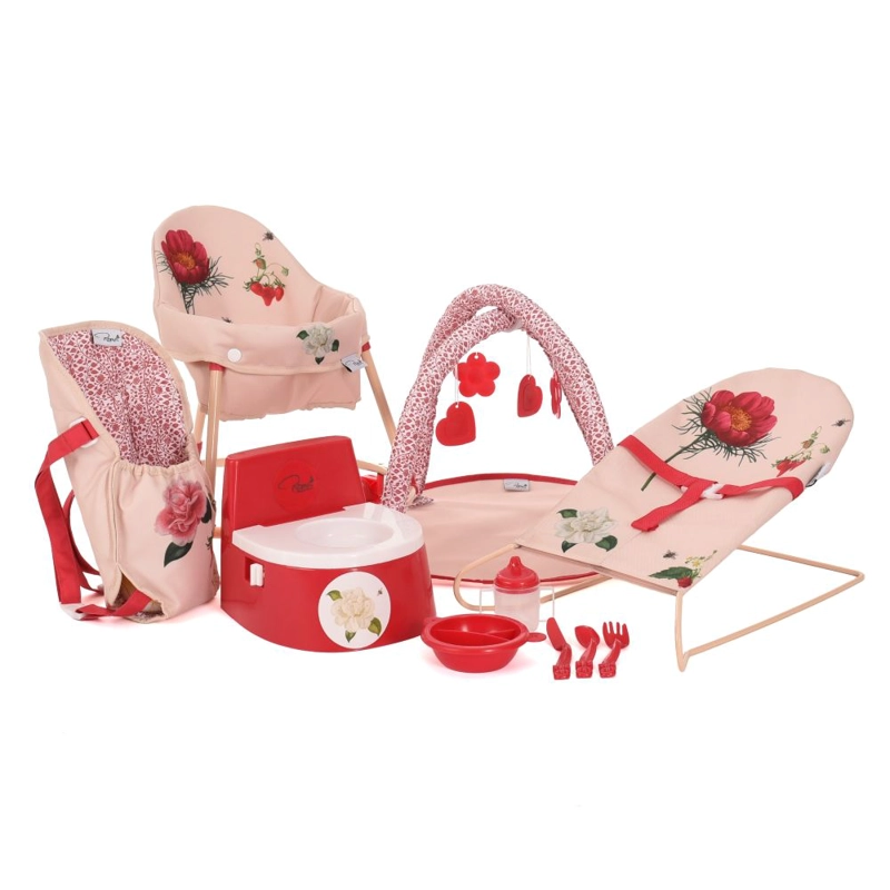 ACCESORIOS PARA MUÑECAS REBORN ROMA PRAMS RHS FLORA 10 PIEZAS - 1