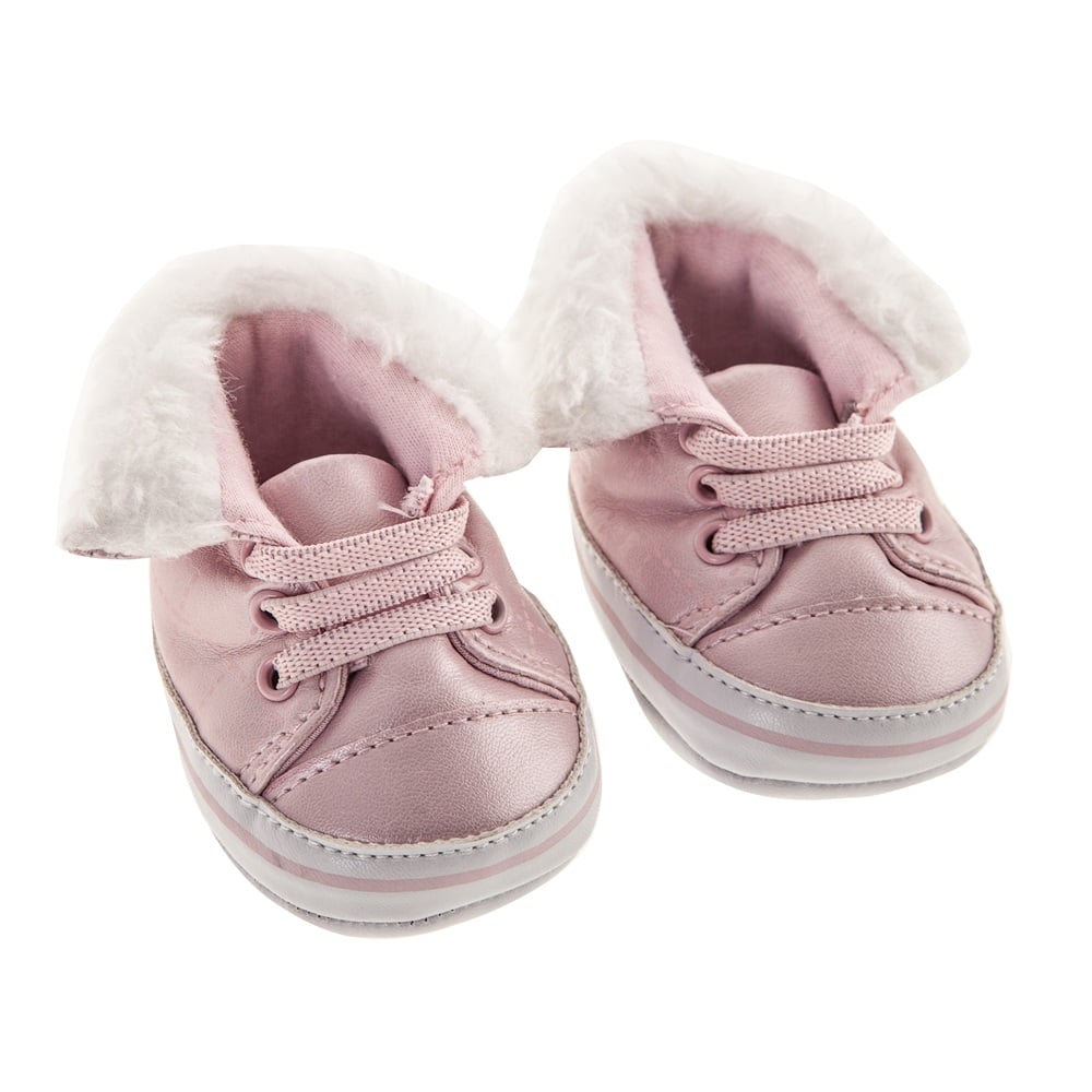 ZAPATOS ANTONIO JUAN PARA MUÑECAS REBORN 42 CM - ZAPATILLAS ROSA PELUCHE - 1