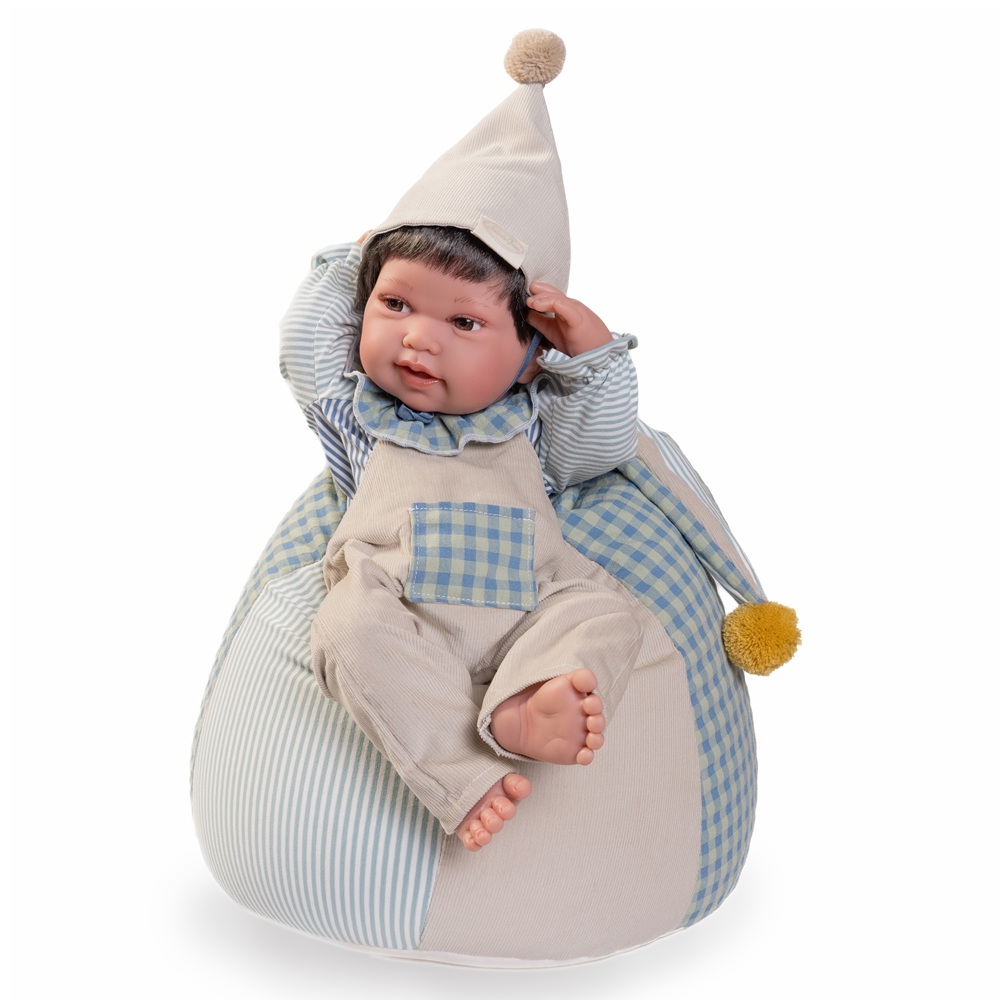 MUÑECA ANTONIO JUAN BEBÉ RECIEN NACIDO PIPO CIRCUS 42 CM - 1