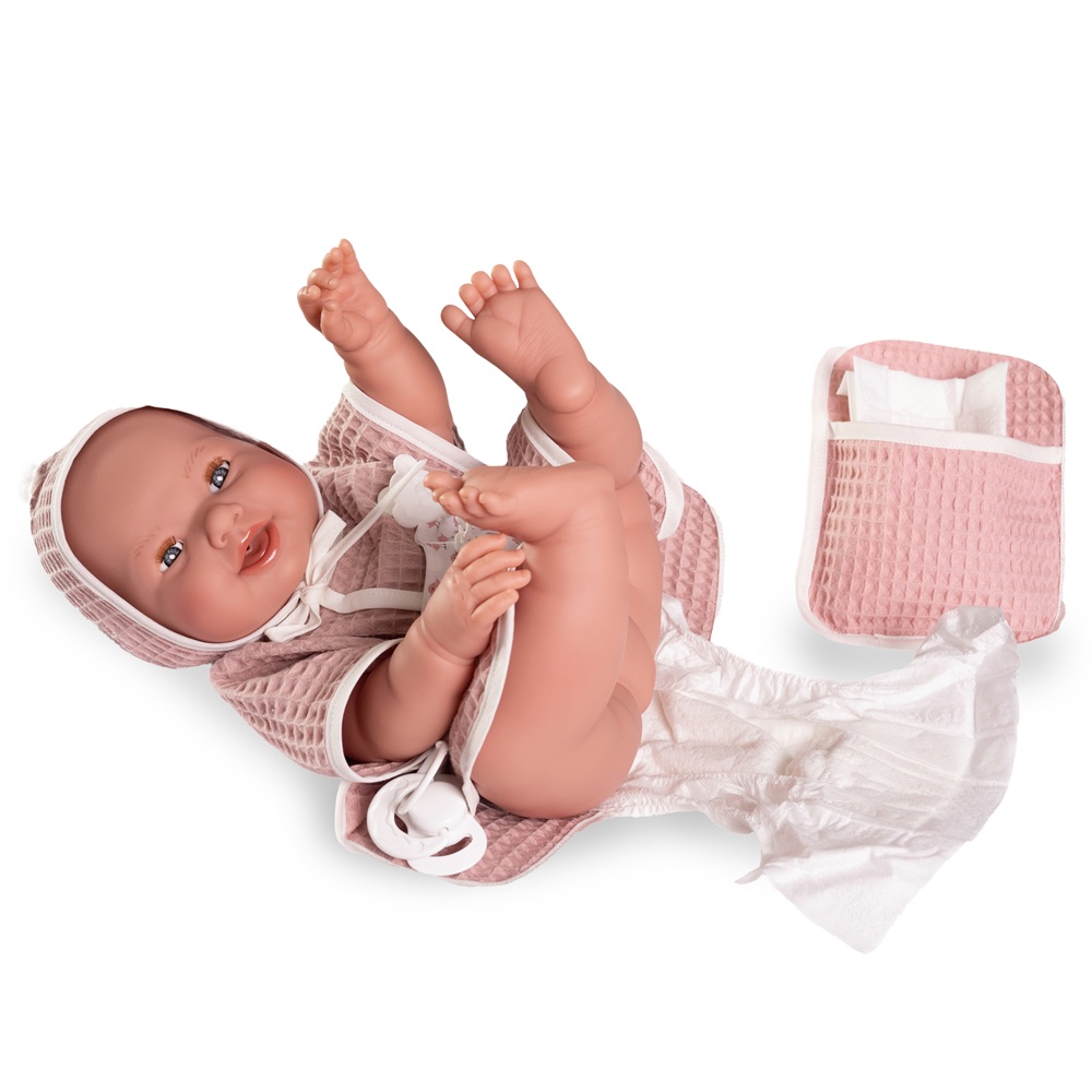 MUÑECA ANTONIO JUAN BEBÉ RECIEN NACIDA MIA PIPI CON BAÑERA 42 CM - 2