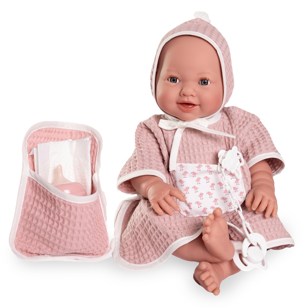 MUÑECA ANTONIO JUAN BEBÉ RECIEN NACIDA MIA PIPI CON BAÑERA 42 CM - 4