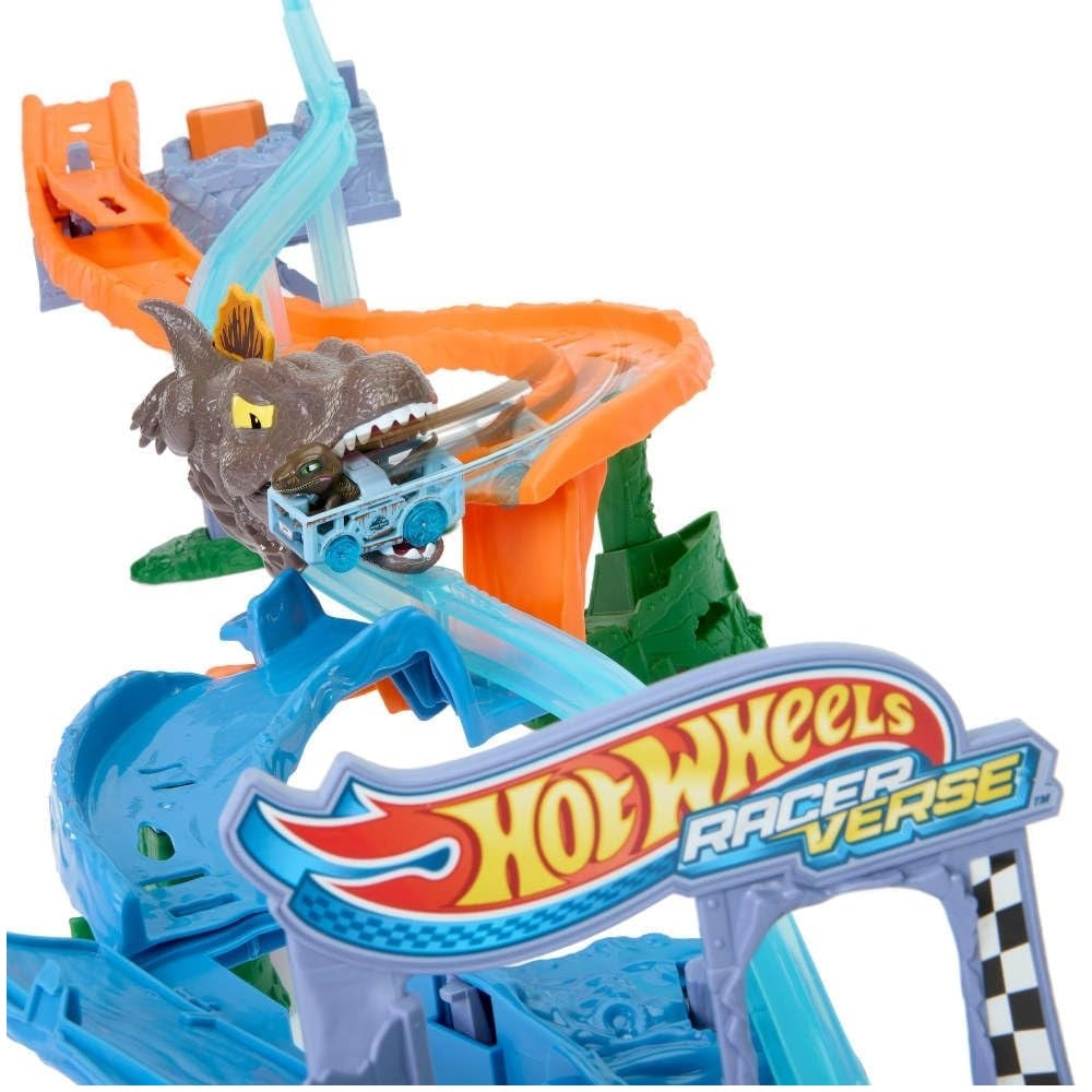 PISTA HOT WHEELS JURASSIC WORLD REBIRTH SPINOSAURUS VS VELOCIRAPTOR - 2