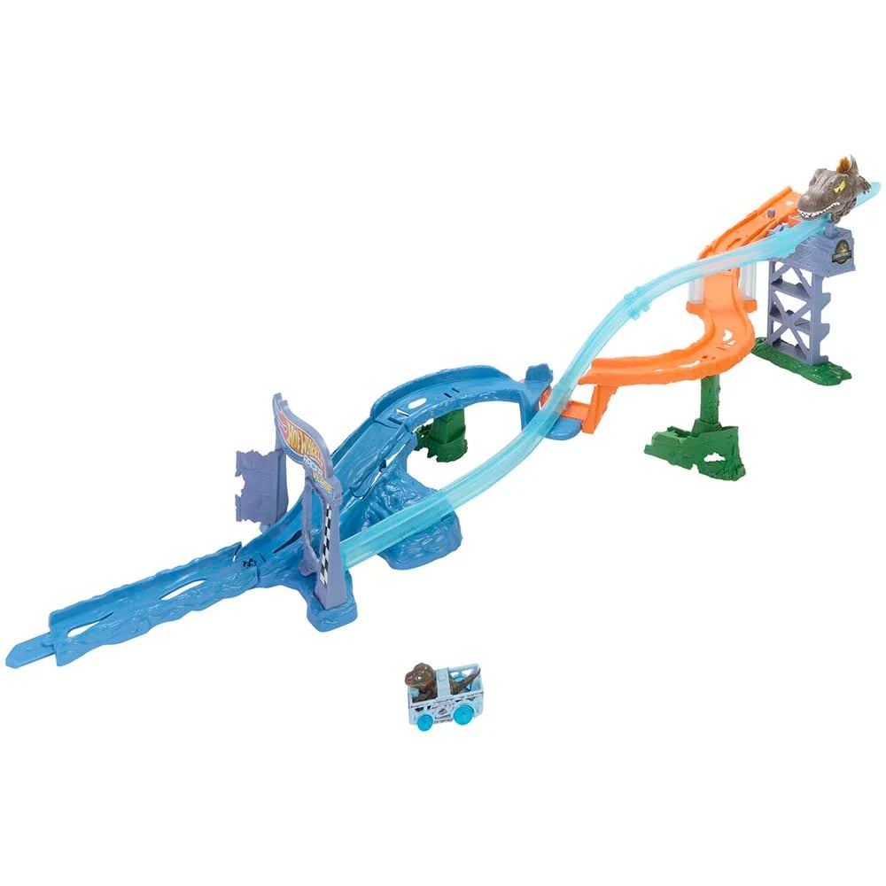 PISTA HOT WHEELS JURASSIC WORLD REBIRTH SPINOSAURUS VS VELOCIRAPTOR - 5