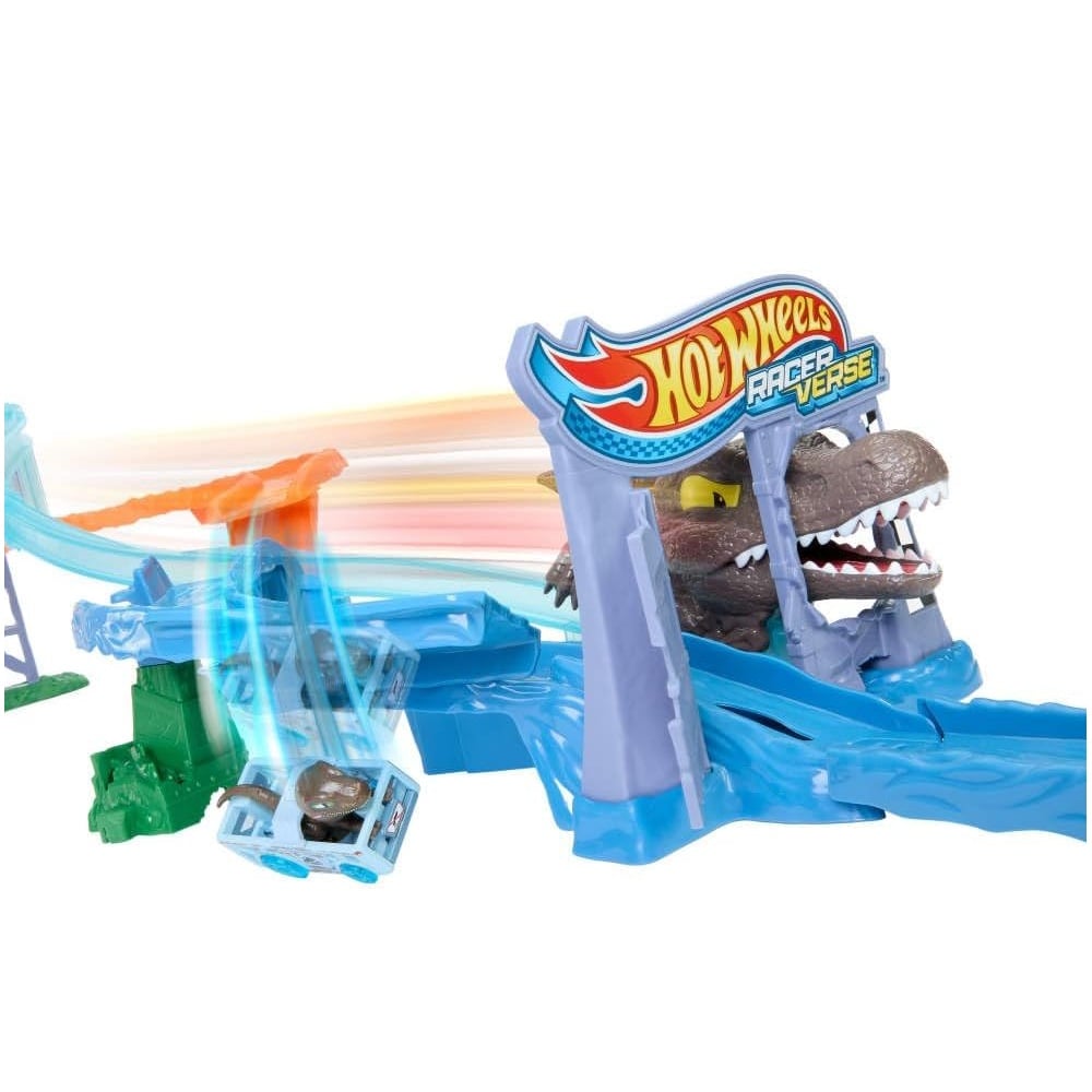 PISTA HOT WHEELS JURASSIC WORLD REBIRTH SPINOSAURUS VS VELOCIRAPTOR - 6