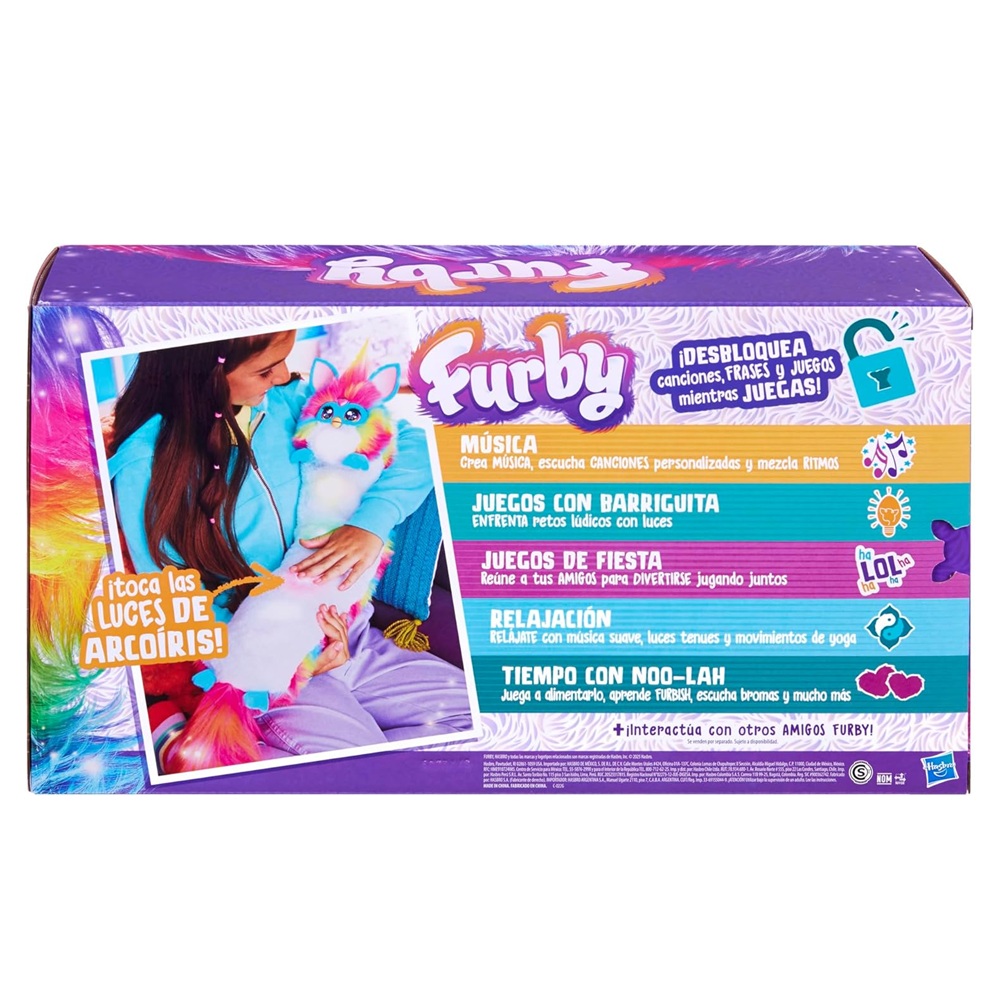 PELUCHE FURBY INTERACTIVO DJ FURBY RAINBOW ARCOIRIS - 8