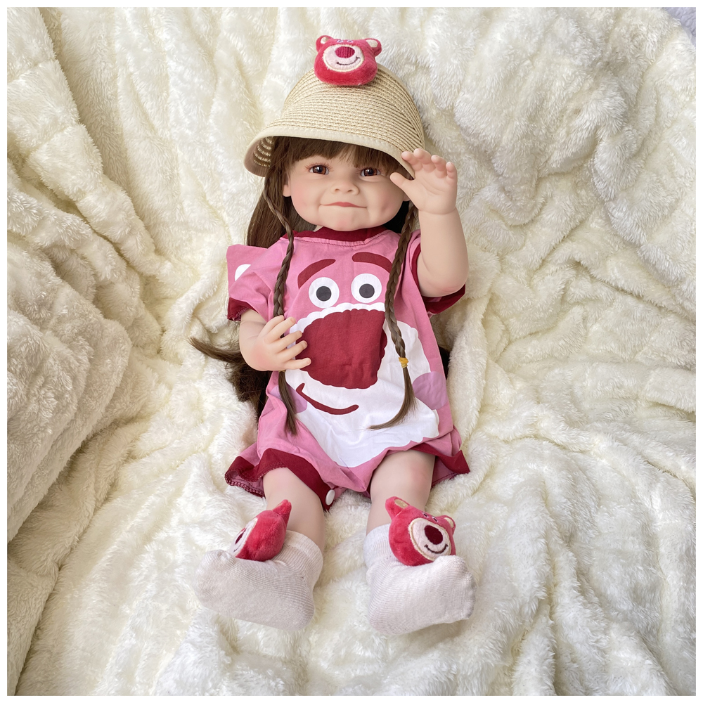 MUÑECA REAL REBORN RAYA TRAJE LOTSO CUERPO VINILO 55CM - 1
