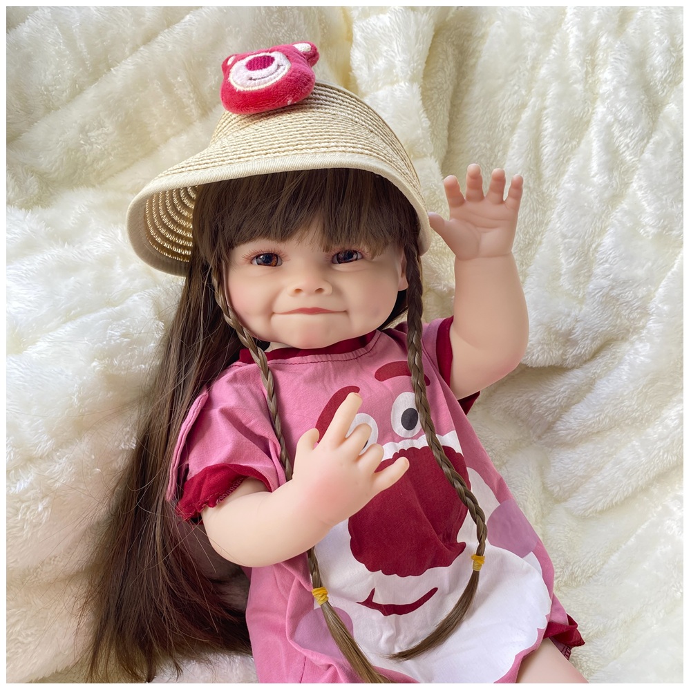 MUÑECA REAL REBORN RAYA TRAJE LOTSO CUERPO VINILO 55CM - 3