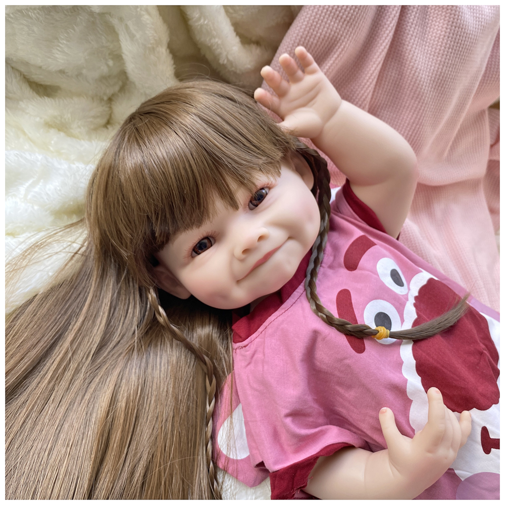 MUÑECA REAL REBORN RAYA TRAJE LOTSO CUERPO VINILO 55CM - 4