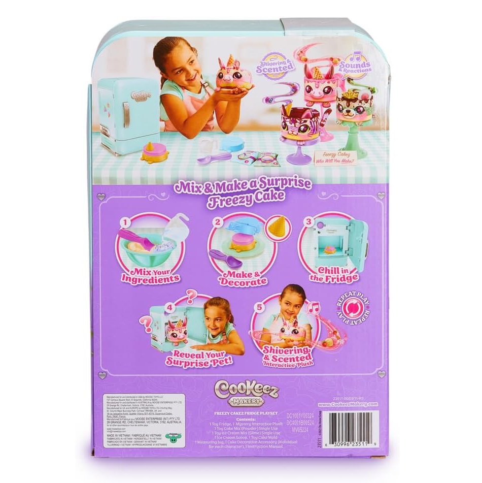 COOKEEZ MAKERY FREEZY CAKES FRIDGE - REFRIGERADORA MASCOTA - 7