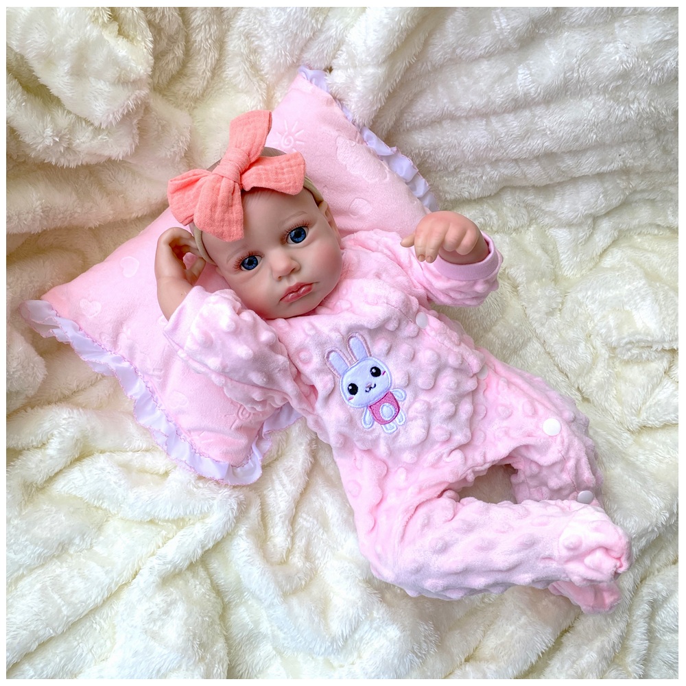MUÑECA REBORN RECIÉN NACIDA LULÚ VINILO SILICONADO 45CM - 1