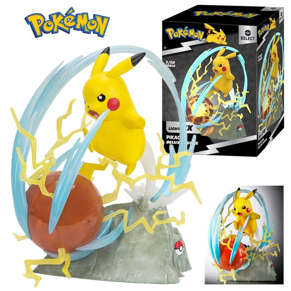 FIGURA DE COLECCIÓN POKEMON LIGHT FX PIKACHU 13 PULGADAS - 1