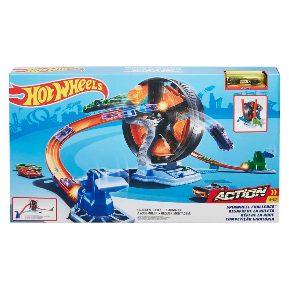 PISTA HOT WHEELS DESAFÍO DE LA RULETA GIRATORIA - 1