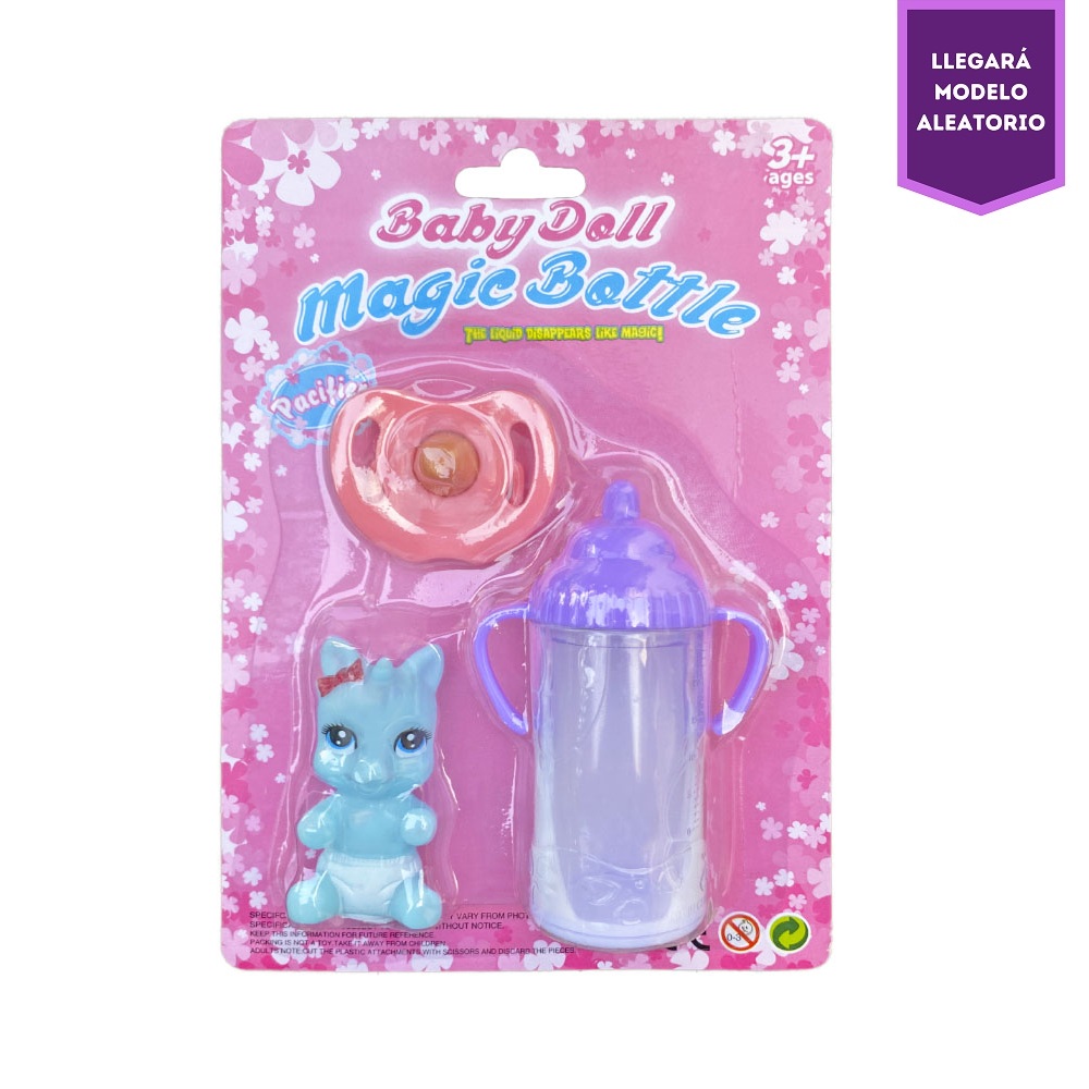MUÑECA UNICORNIO CON BIBERÓN MÁGICO Y CHUPÓN PARA MUÑECAS - 2