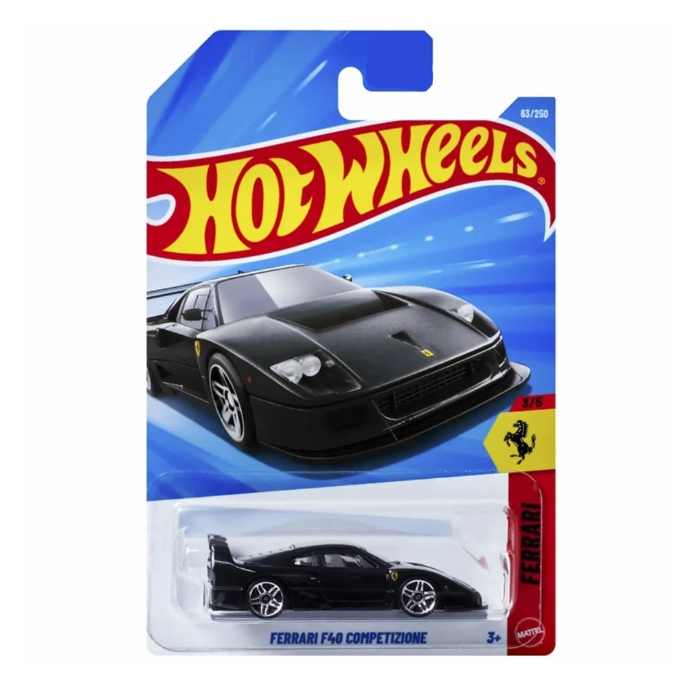 HOT WHEELS FERRARI F40 COMPETIZIONE NEGRO JJJ31 - 1