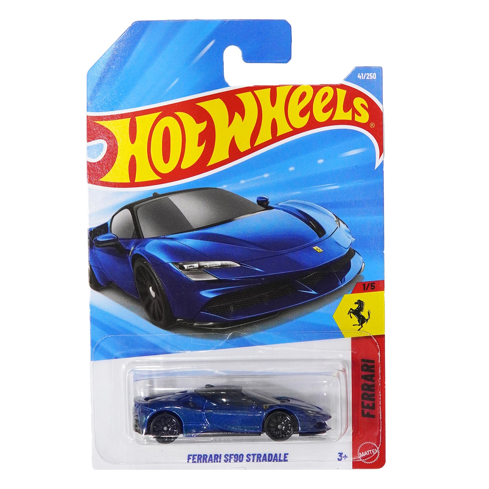 HOT WHEELS FERRARI SF90 STRADALE BLUE JJJ12 - 1