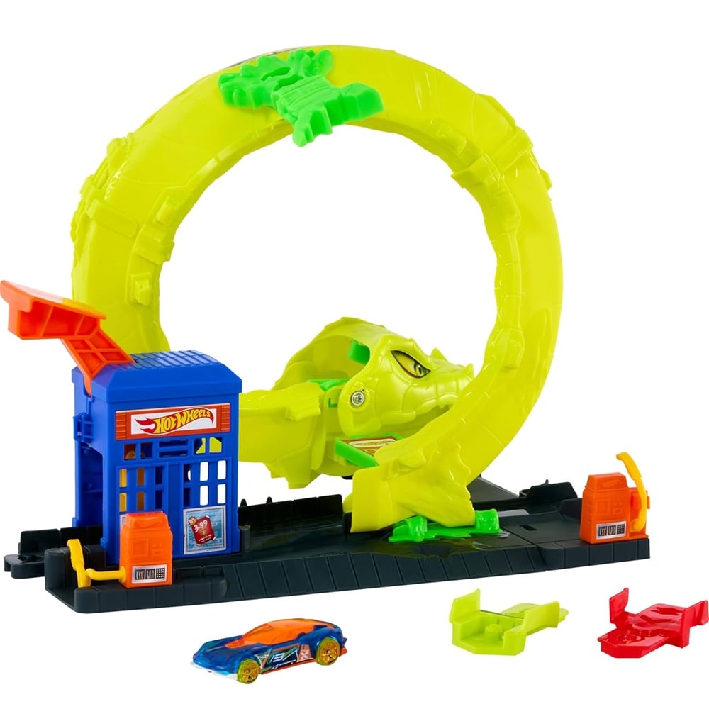 PISTA HOT WHEELS CITY ATAQUE ESPIRAL DE SERPIENTE - 2