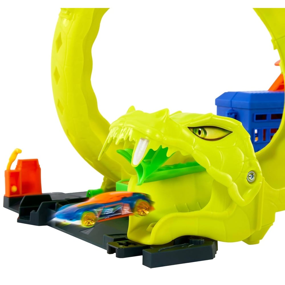 PISTA HOT WHEELS CITY ATAQUE ESPIRAL DE SERPIENTE - 4