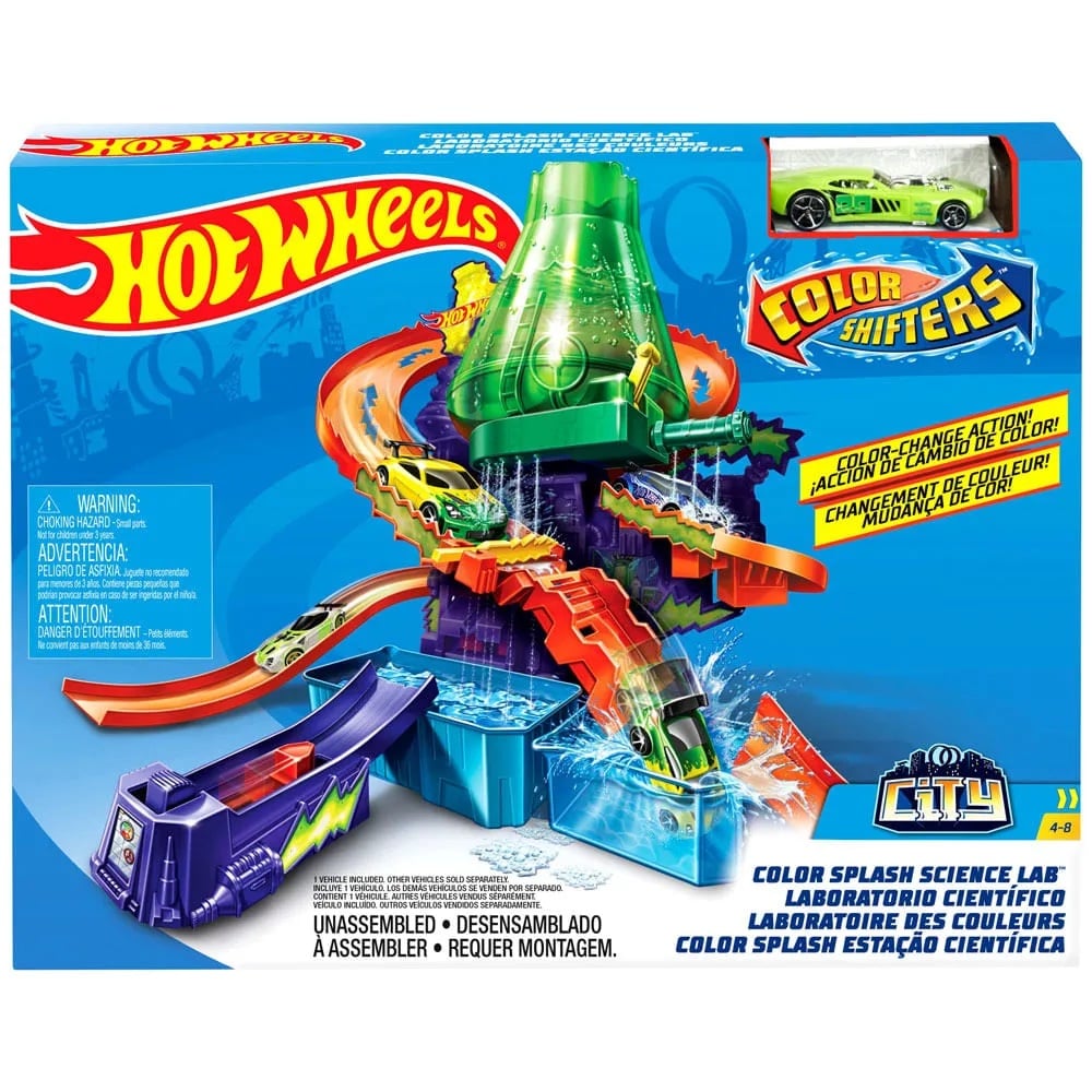 PISTA HOT WHEELS CITY COLOR SHIFTERS LABORATORIO CIENTÍFICO - 1