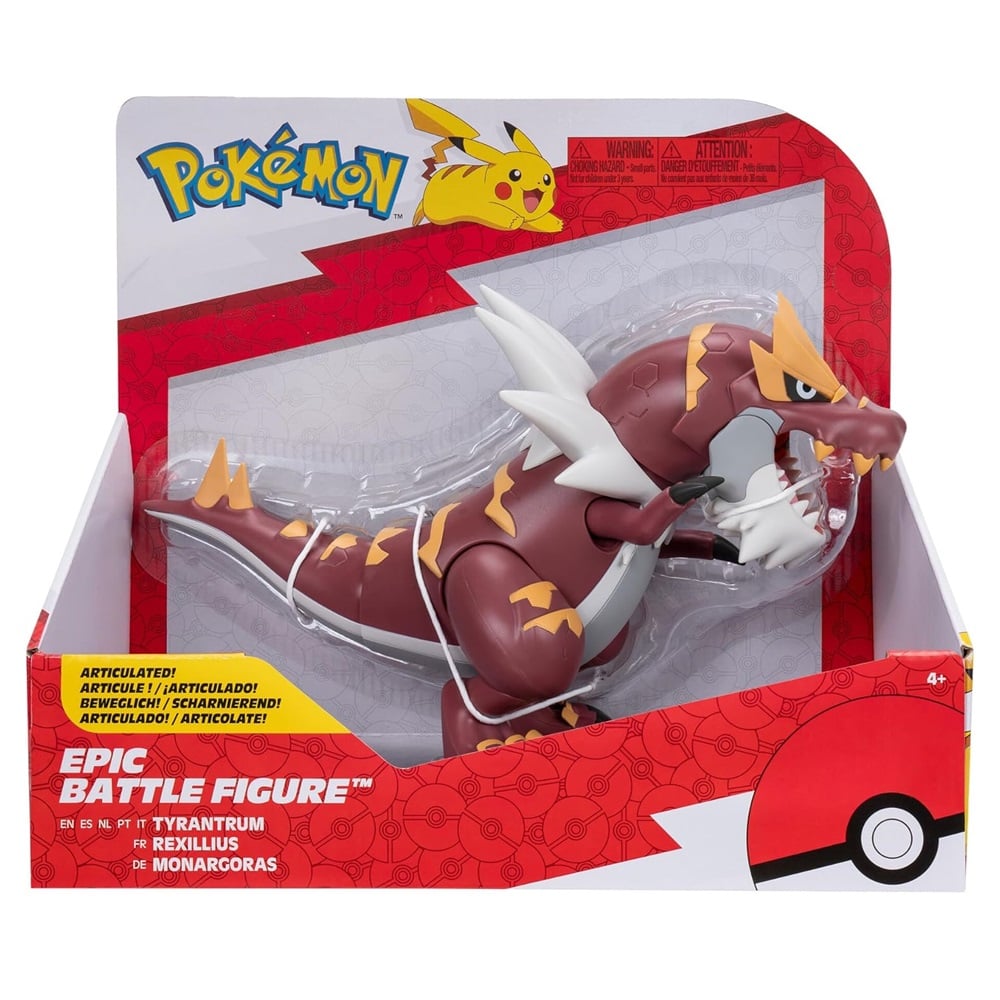 FIGURA DE COLECCION POKEMON EPICO TYRANTRUM 30 CM - 1