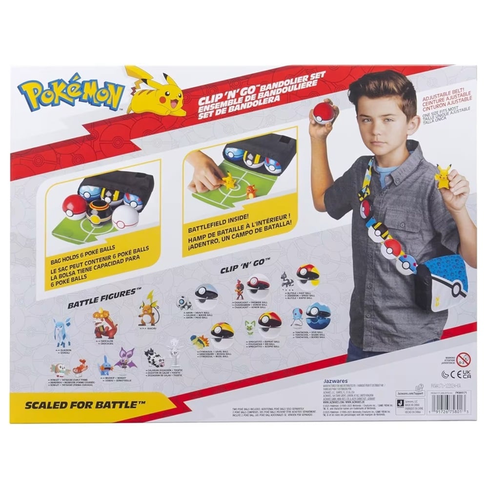 PLAYSET POKEMON BANDOLERA Y CINTURÓN CLIP N’ GO PIKACHU - 5