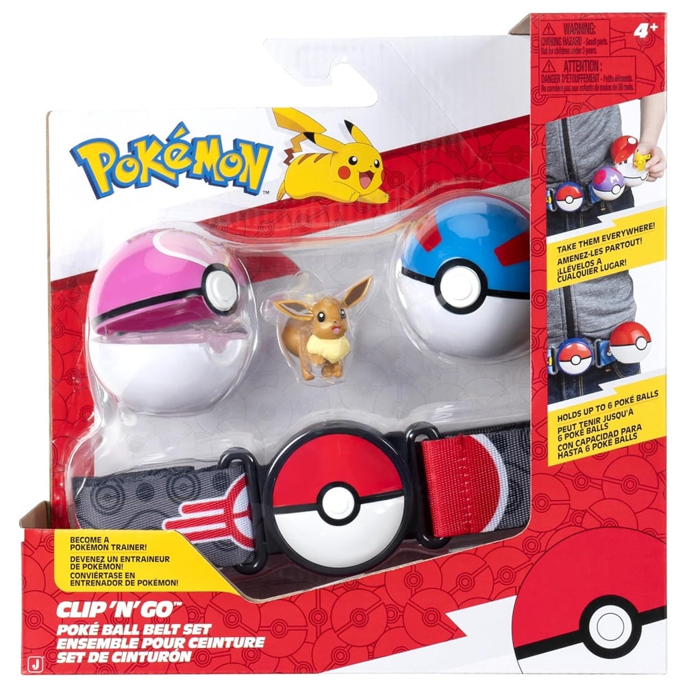 PLAYSET POKEMON CINTURÓN CLIP N’ GO EEVEE - 1