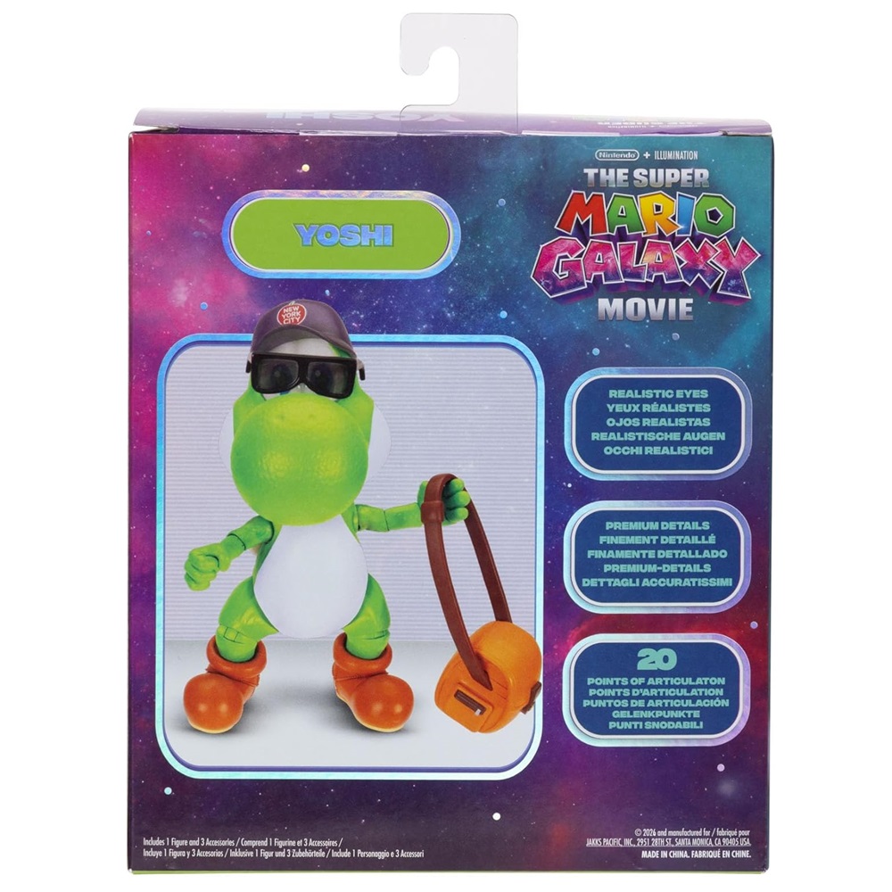 SUPER MARIO GALAXY MOVIE - FIGURA DE YOSHI 13 CM - 6