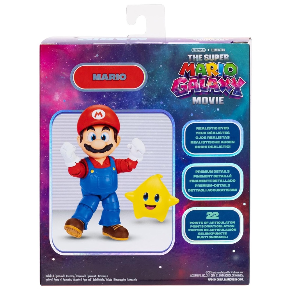 SUPER MARIO GALAXY MOVIE - FIGURA DE MARIO BROS 13 CM - 6