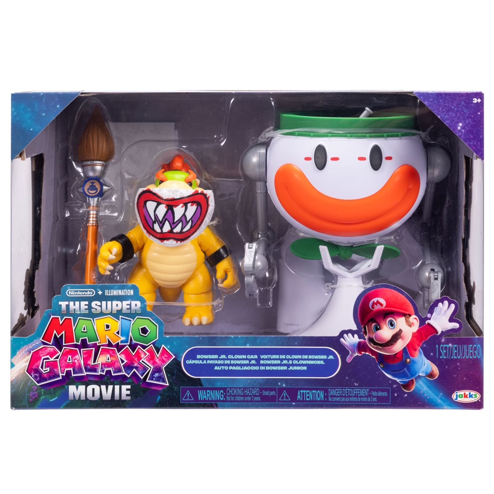 SUPER MARIO GALAXY MOVIE SET BOWSER JR. CLOWN CAR - 1