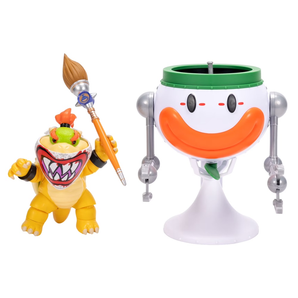 SUPER MARIO GALAXY MOVIE SET BOWSER JR. CLOWN CAR - 3