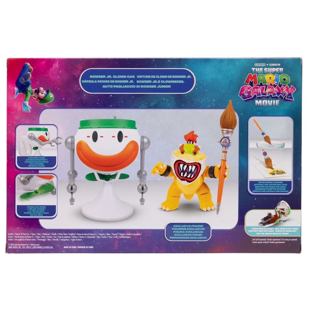 SUPER MARIO GALAXY MOVIE SET BOWSER JR. CLOWN CAR - 7
