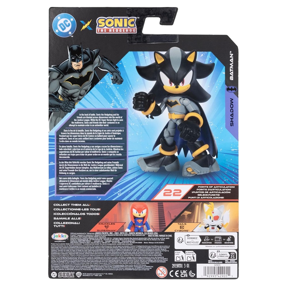 FIGURA DC X SONIC - SHADOW BATMAN ARTICULADO 13 CM - 6