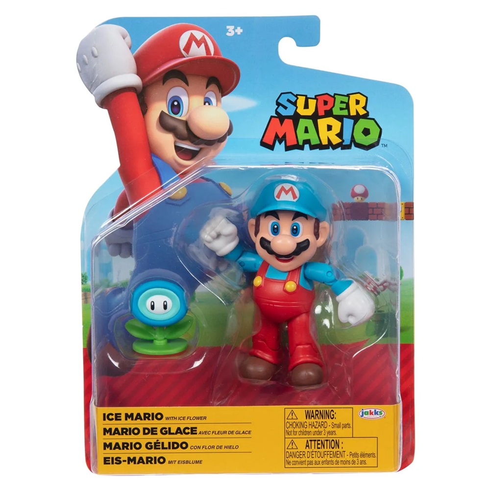 FIGURA ARTICULADA SUPER MARIO - MARIO GÉLIDO 10 CM - 1