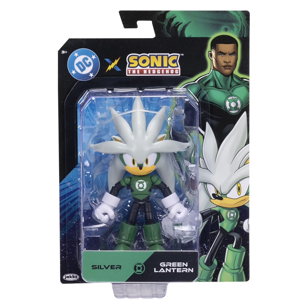 FIGURA DC X SONIC - SILVER GREEN LANTERN ARTICULADO 13 CM - 1