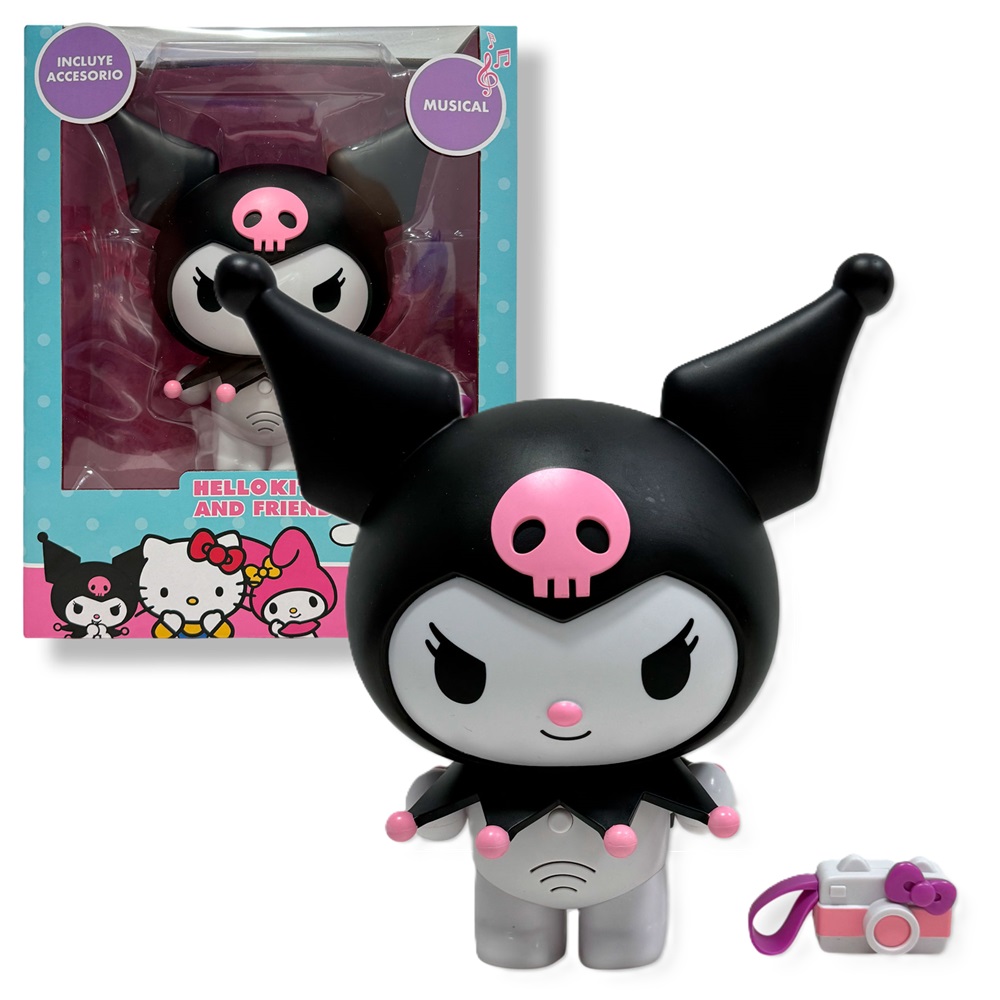 SANRIO HELLO KITTY KUROMI MUSICAL CON ACCESORIO 22 CM - 1